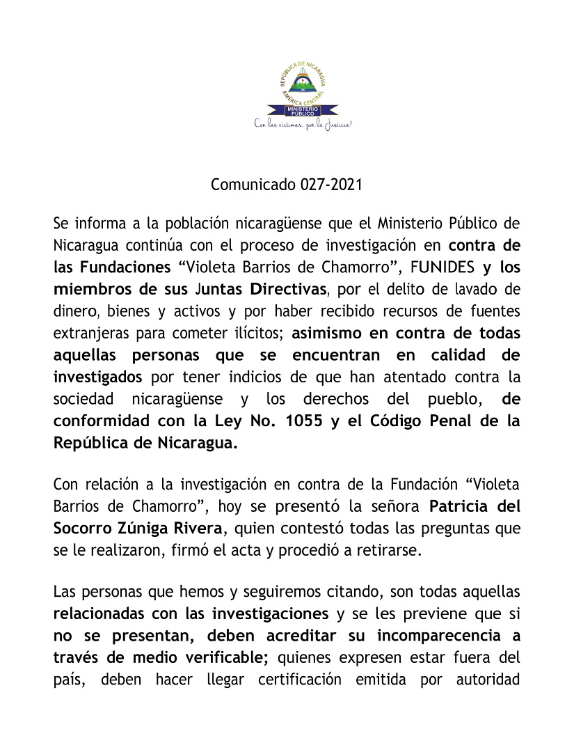 comunicado